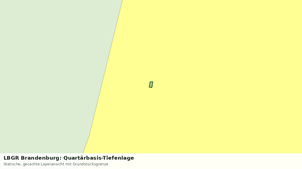 Statische Kartenansicht: LBGR Brandenburg: Quartärbasis-Tiefenlage
