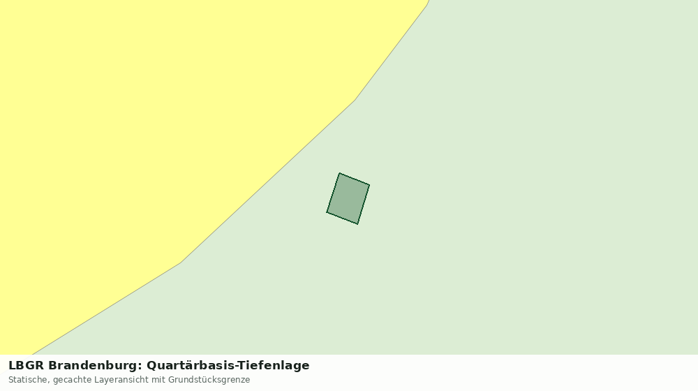 Statische Kartenansicht: LBGR Brandenburg: Quartärbasis-Tiefenlage