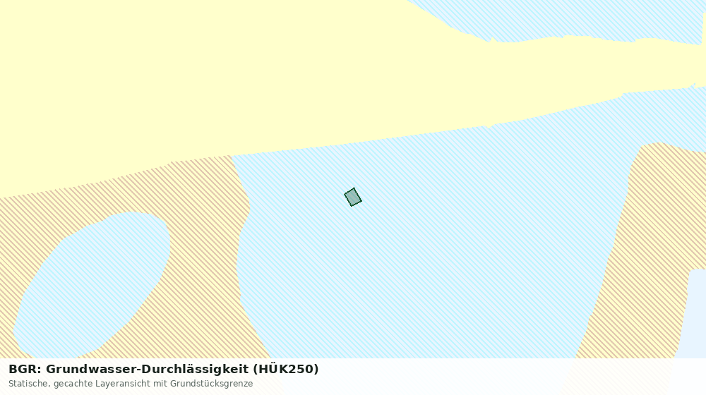 Statische Kartenansicht: BGR: Grundwasser-Durchlässigkeit (HÜK250)
