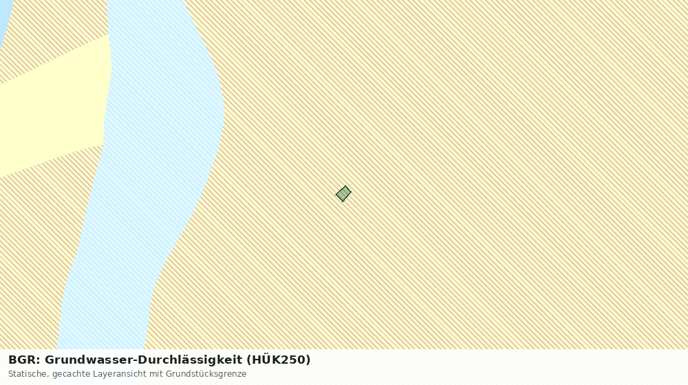 Statische Kartenansicht: BGR: Grundwasser-Durchlässigkeit (HÜK250)