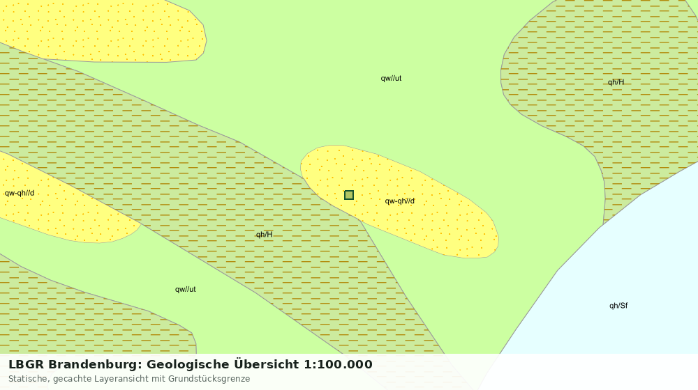 Statische Kartenansicht: LBGR Brandenburg: Geologische Übersicht 1:100.000