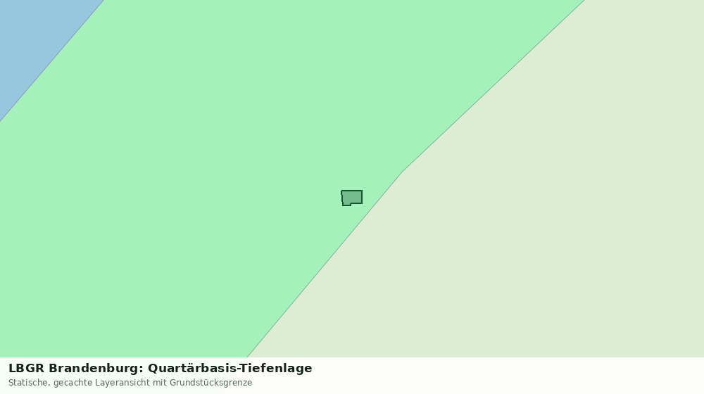 Statische Kartenansicht: LBGR Brandenburg: Quartärbasis-Tiefenlage