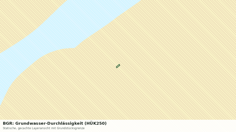 Statische Kartenansicht: BGR: Grundwasser-Durchlässigkeit (HÜK250)