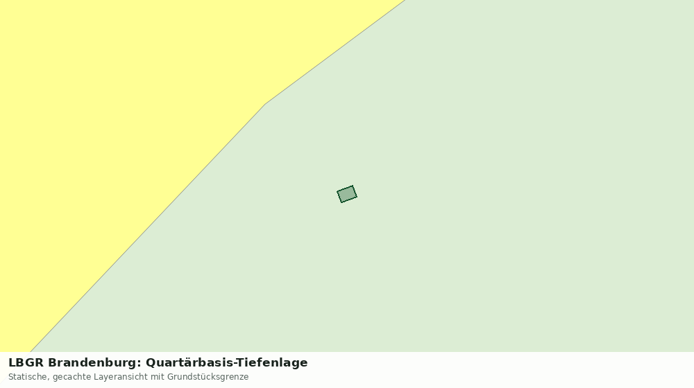 Statische Kartenansicht: LBGR Brandenburg: Quartärbasis-Tiefenlage