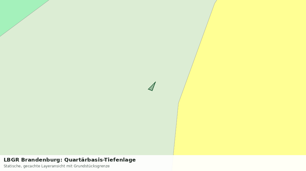 Statische Kartenansicht: LBGR Brandenburg: Quartärbasis-Tiefenlage