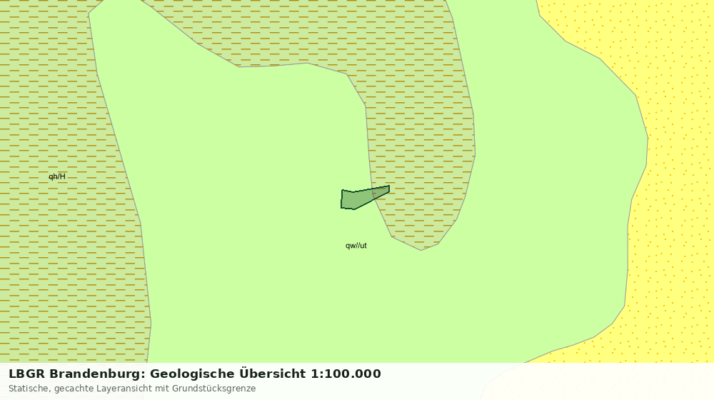 Statische Kartenansicht: LBGR Brandenburg: Geologische Übersicht 1:100.000
