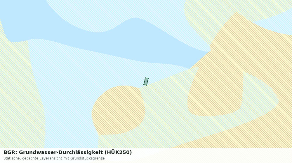 Statische Kartenansicht: BGR: Grundwasser-Durchlässigkeit (HÜK250)