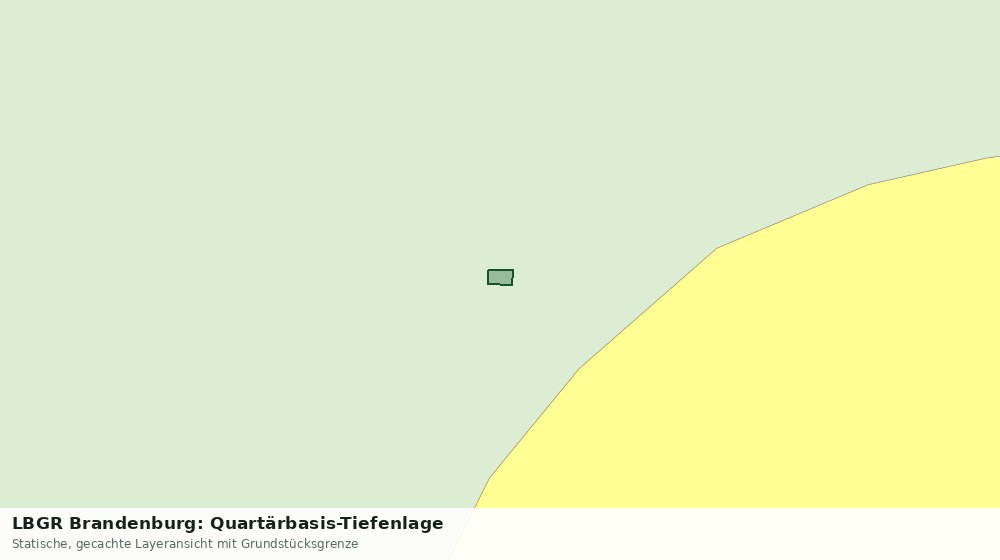 Statische Kartenansicht: LBGR Brandenburg: Quartärbasis-Tiefenlage