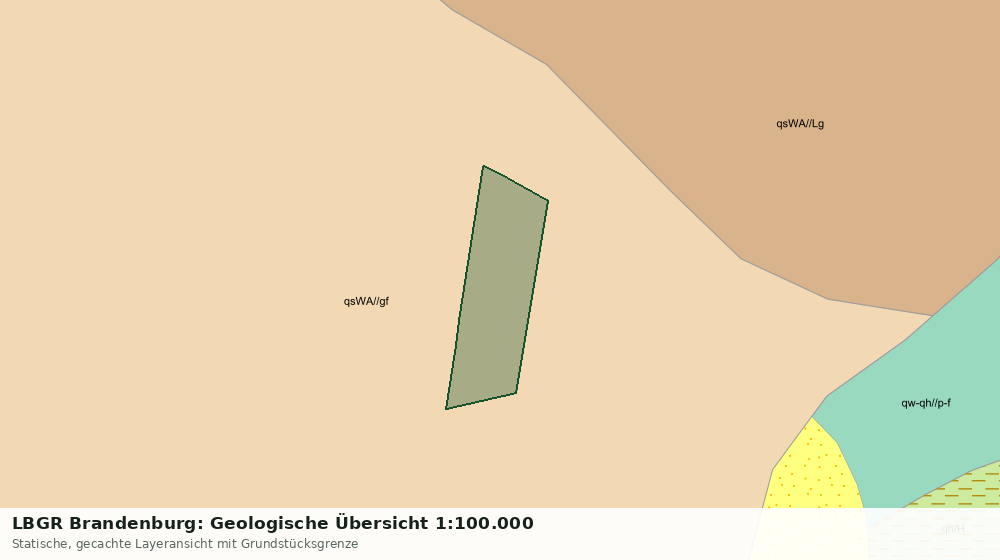 Statische Kartenansicht: LBGR Brandenburg: Geologische Übersicht 1:100.000