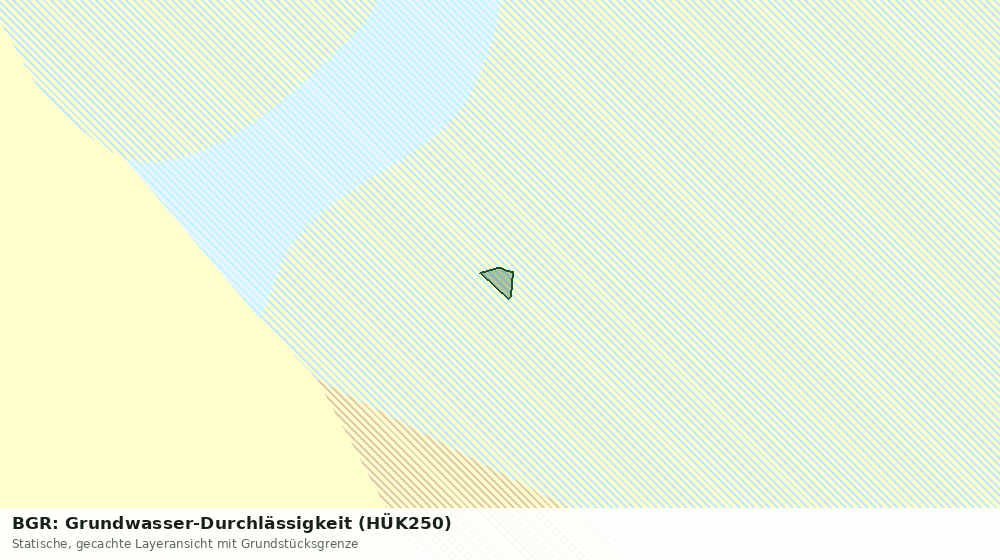 Statische Kartenansicht: BGR: Grundwasser-Durchlässigkeit (HÜK250)