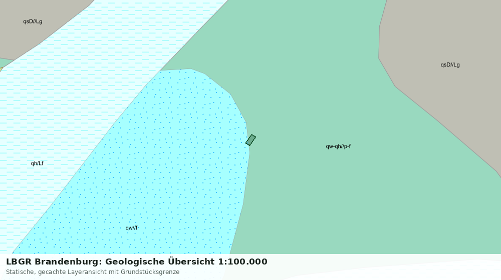 Statische Kartenansicht: LBGR Brandenburg: Geologische Übersicht 1:100.000