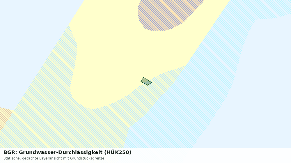 Statische Kartenansicht: BGR: Grundwasser-Durchlässigkeit (HÜK250)
