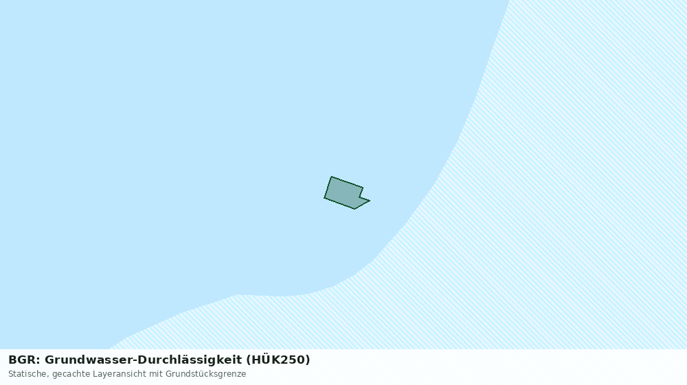 Statische Kartenansicht: BGR: Grundwasser-Durchlässigkeit (HÜK250)