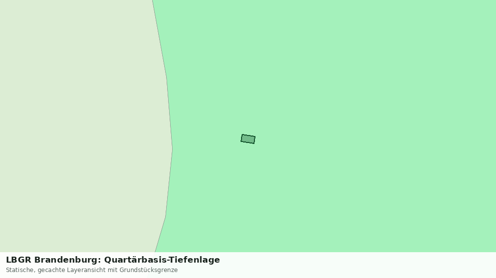 Statische Kartenansicht: LBGR Brandenburg: Quartärbasis-Tiefenlage