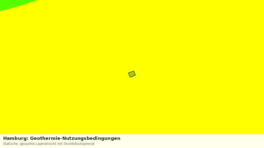 Statische Kartenansicht: Hamburg: Geothermie-Nutzungsbedingungen