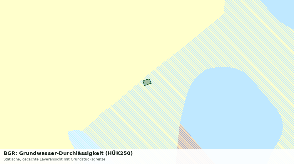 Statische Kartenansicht: BGR: Grundwasser-Durchlässigkeit (HÜK250)