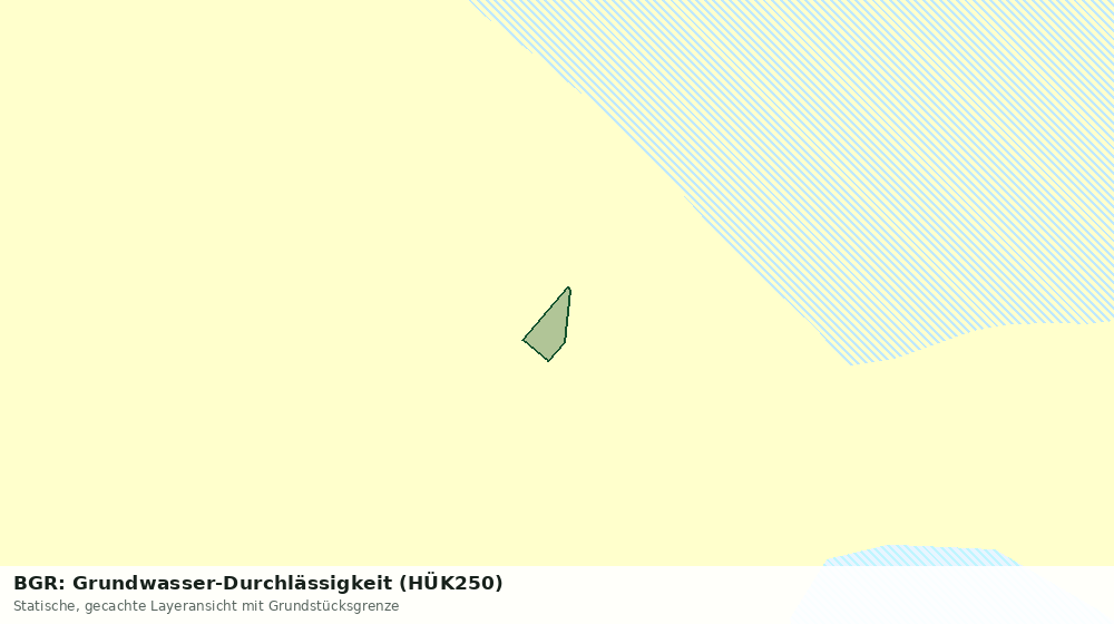 Statische Kartenansicht: BGR: Grundwasser-Durchlässigkeit (HÜK250)