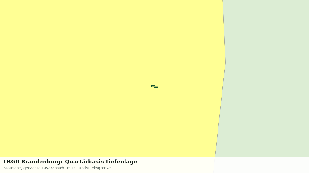 Statische Kartenansicht: LBGR Brandenburg: Quartärbasis-Tiefenlage