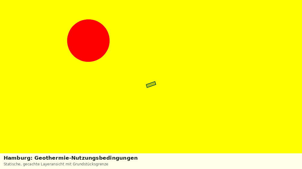 Statische Kartenansicht: Hamburg: Geothermie-Nutzungsbedingungen