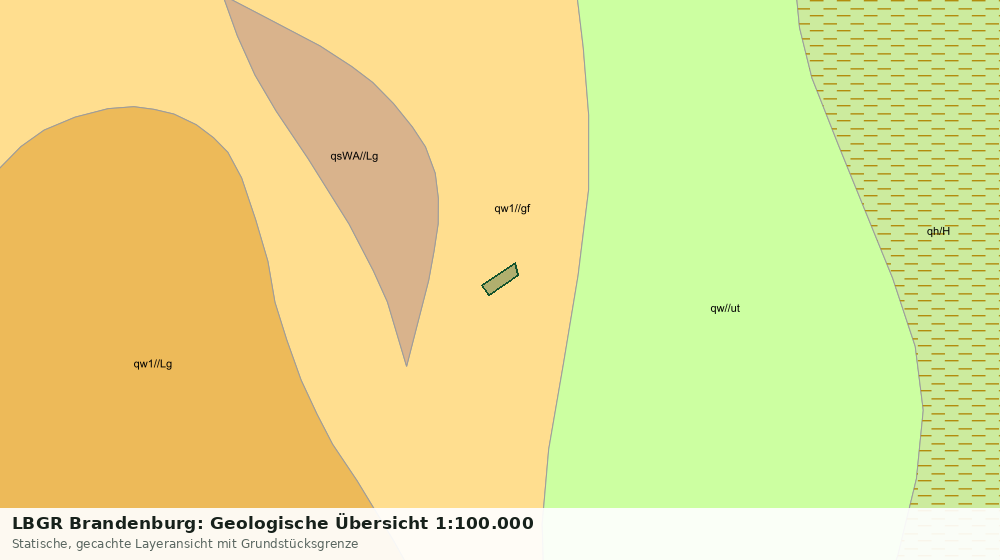 Statische Kartenansicht: LBGR Brandenburg: Geologische Übersicht 1:100.000