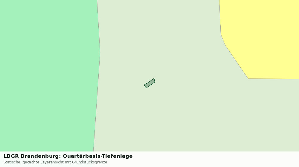 Statische Kartenansicht: LBGR Brandenburg: Quartärbasis-Tiefenlage