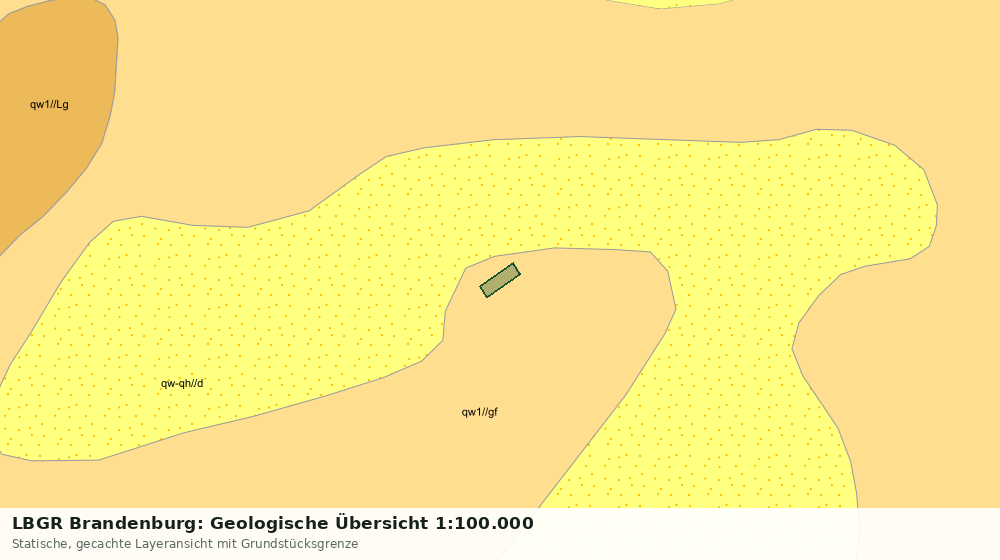 Statische Kartenansicht: LBGR Brandenburg: Geologische Übersicht 1:100.000