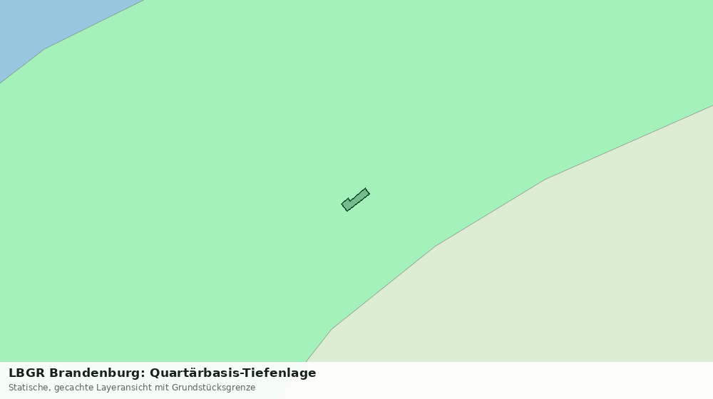 Statische Kartenansicht: LBGR Brandenburg: Quartärbasis-Tiefenlage