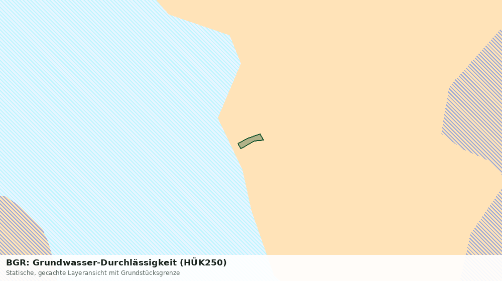 Statische Kartenansicht: BGR: Grundwasser-Durchlässigkeit (HÜK250)