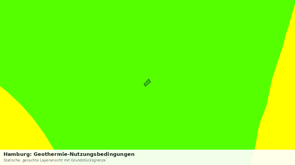Statische Kartenansicht: Hamburg: Geothermie-Nutzungsbedingungen