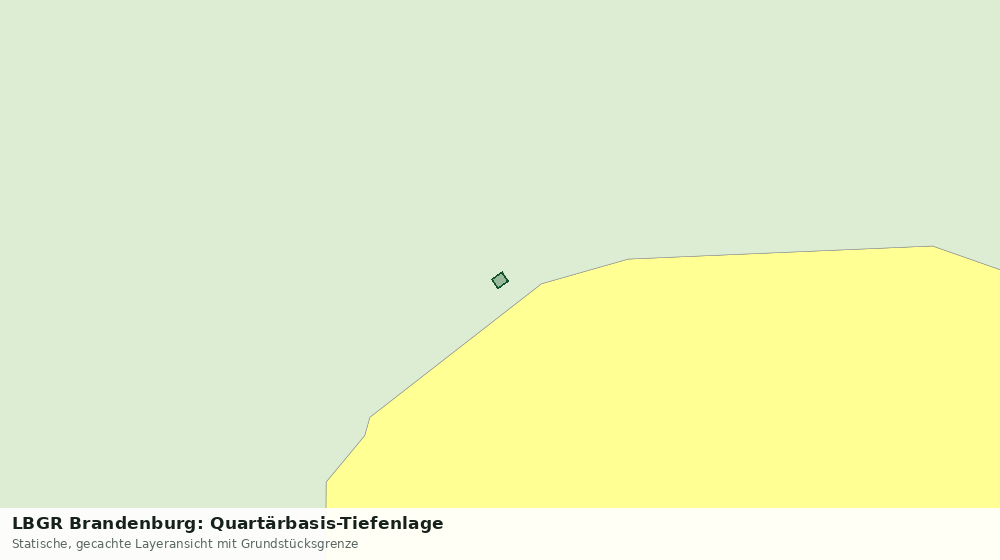 Statische Kartenansicht: LBGR Brandenburg: Quartärbasis-Tiefenlage