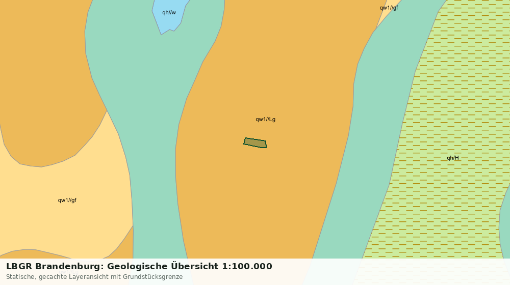 Statische Kartenansicht: LBGR Brandenburg: Geologische Übersicht 1:100.000