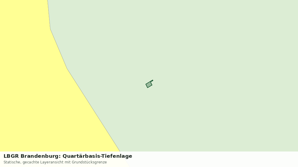 Statische Kartenansicht: LBGR Brandenburg: Quartärbasis-Tiefenlage