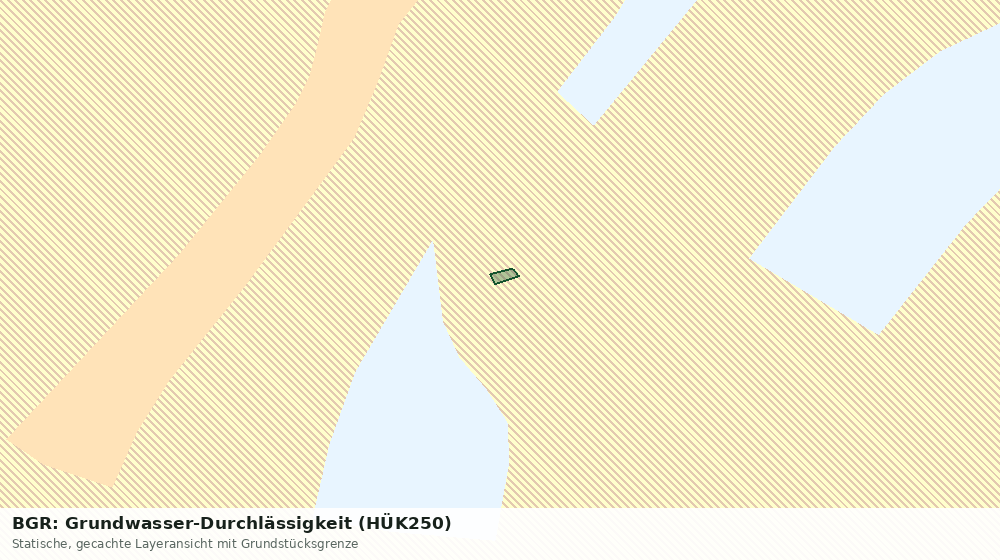 Statische Kartenansicht: BGR: Grundwasser-Durchlässigkeit (HÜK250)