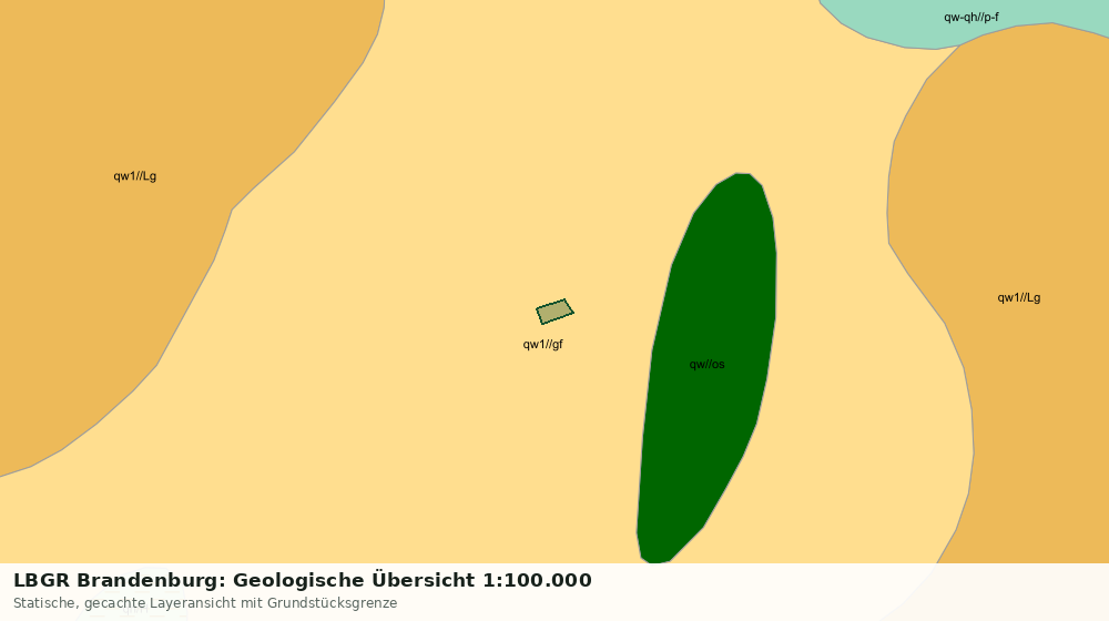 Statische Kartenansicht: LBGR Brandenburg: Geologische Übersicht 1:100.000