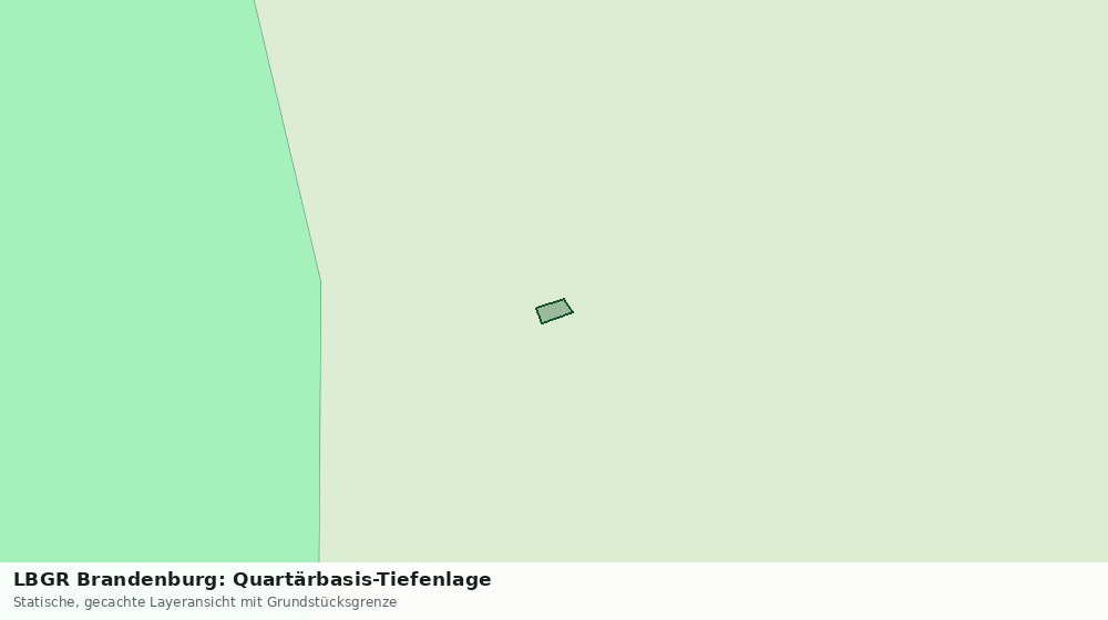 Statische Kartenansicht: LBGR Brandenburg: Quartärbasis-Tiefenlage