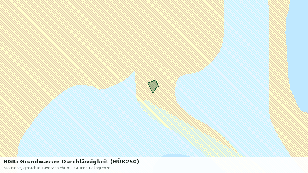Statische Kartenansicht: BGR: Grundwasser-Durchlässigkeit (HÜK250)