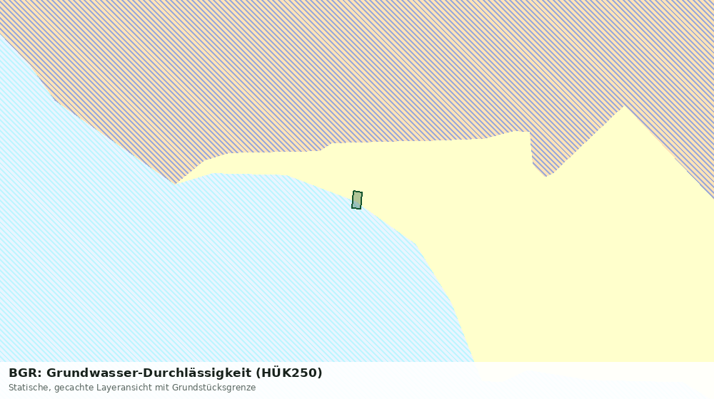 Statische Kartenansicht: BGR: Grundwasser-Durchlässigkeit (HÜK250)