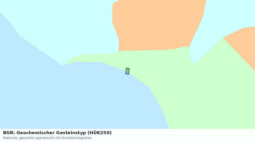 Statische Kartenansicht: BGR: Geochemischer Gesteinstyp (HÜK250)