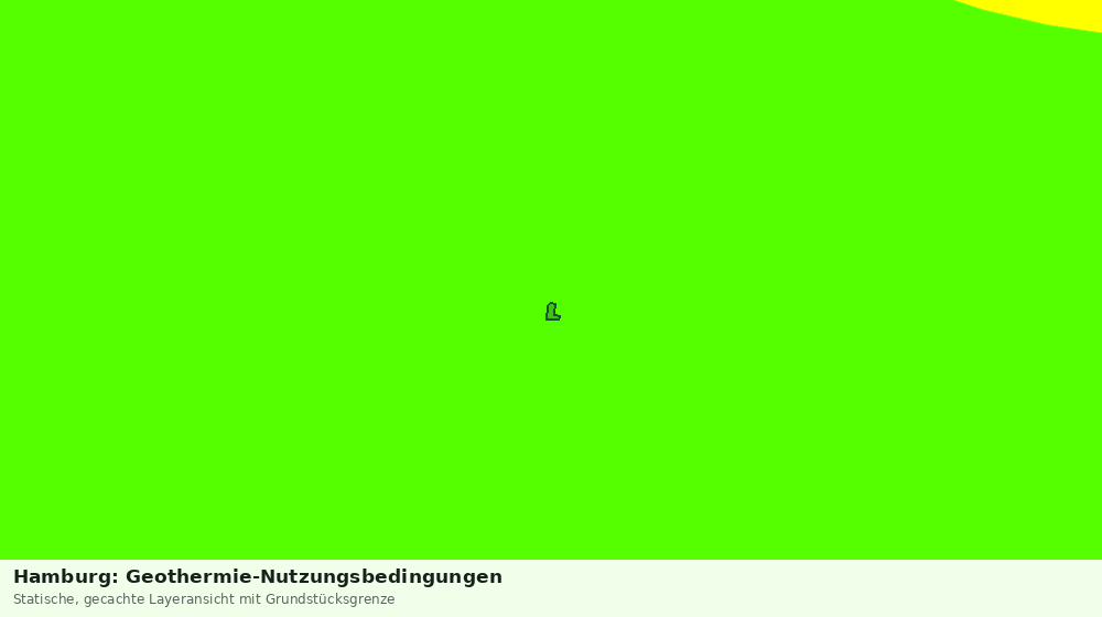 Statische Kartenansicht: Hamburg: Geothermie-Nutzungsbedingungen