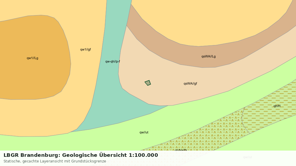 Statische Kartenansicht: LBGR Brandenburg: Geologische Übersicht 1:100.000