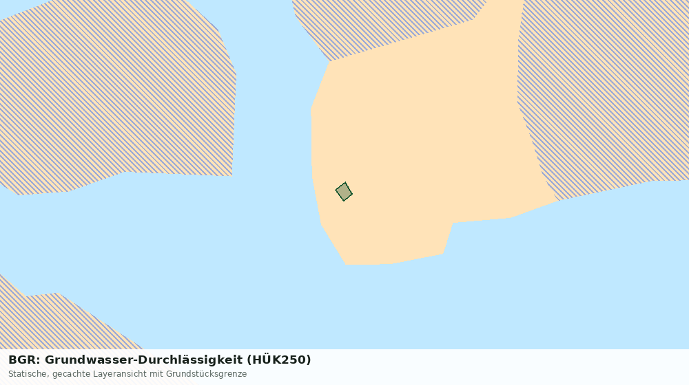 Statische Kartenansicht: BGR: Grundwasser-Durchlässigkeit (HÜK250)