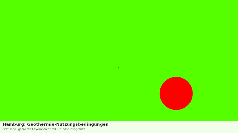 Statische Kartenansicht: Hamburg: Geothermie-Nutzungsbedingungen
