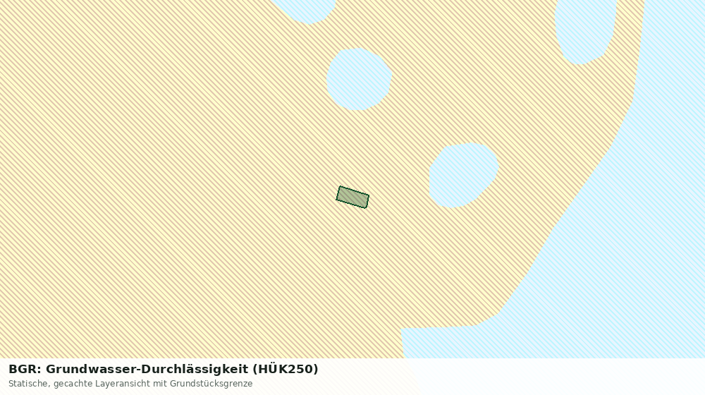 Statische Kartenansicht: BGR: Grundwasser-Durchlässigkeit (HÜK250)