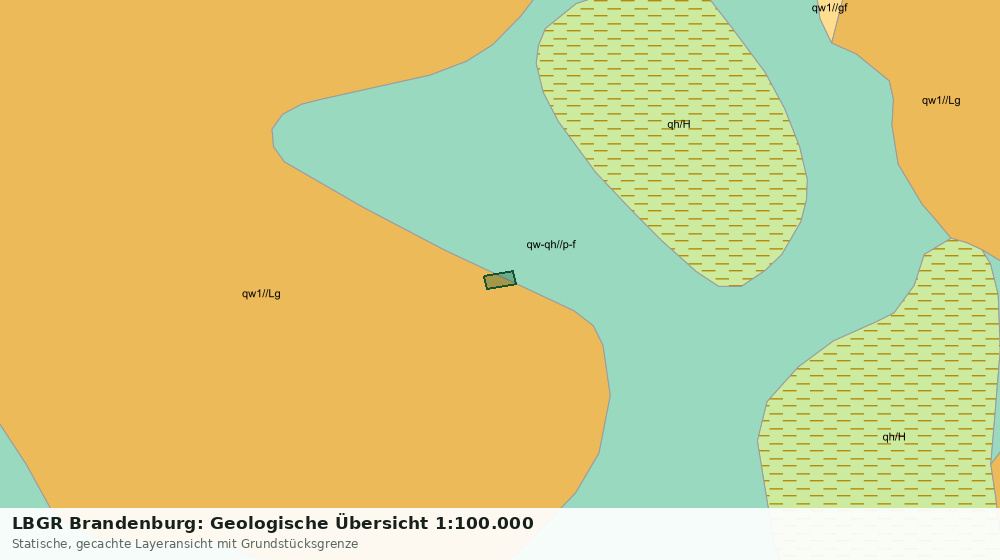 Statische Kartenansicht: LBGR Brandenburg: Geologische Übersicht 1:100.000