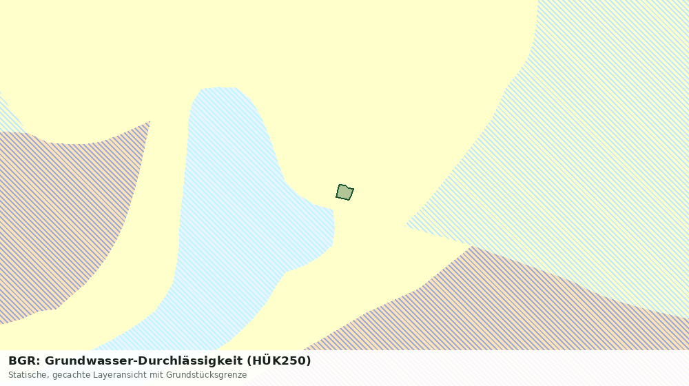 Statische Kartenansicht: BGR: Grundwasser-Durchlässigkeit (HÜK250)