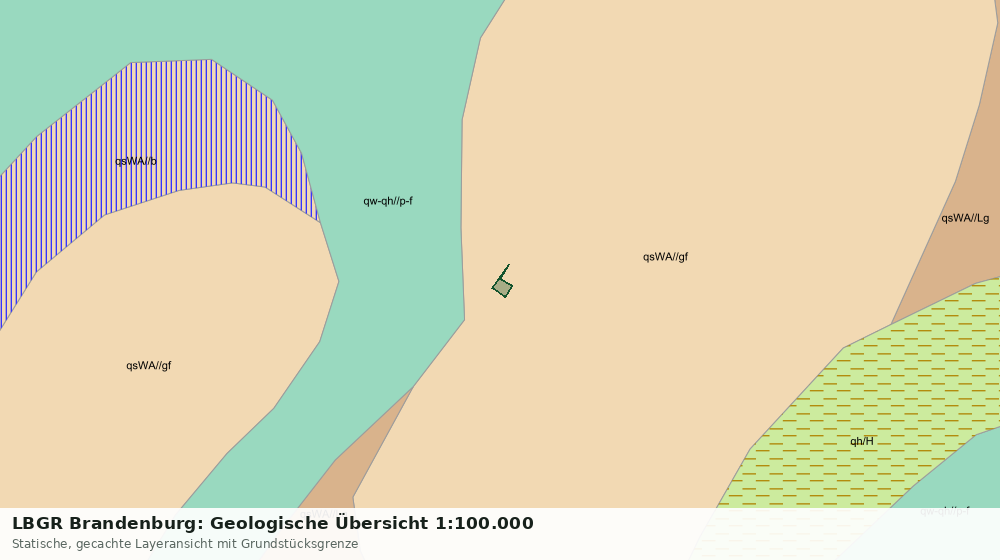 Statische Kartenansicht: LBGR Brandenburg: Geologische Übersicht 1:100.000