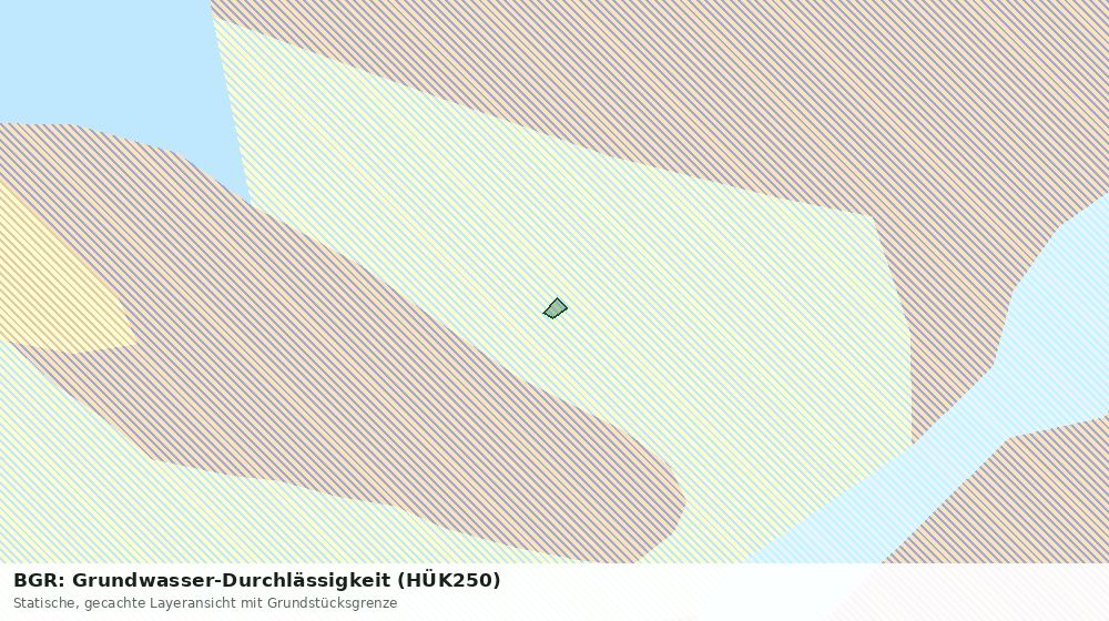 Statische Kartenansicht: BGR: Grundwasser-Durchlässigkeit (HÜK250)