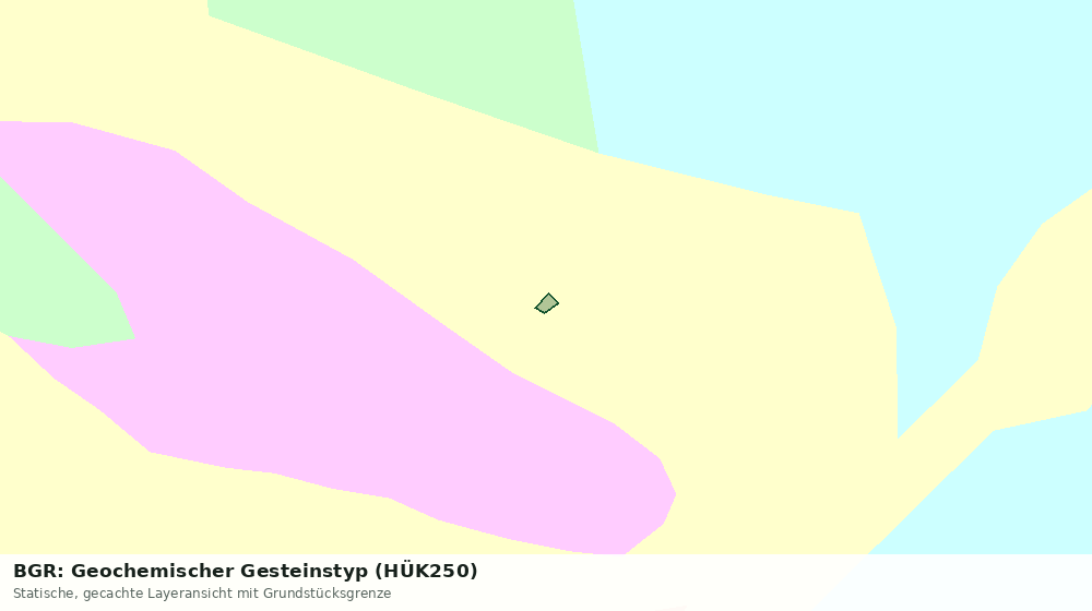 Statische Kartenansicht: BGR: Geochemischer Gesteinstyp (HÜK250)