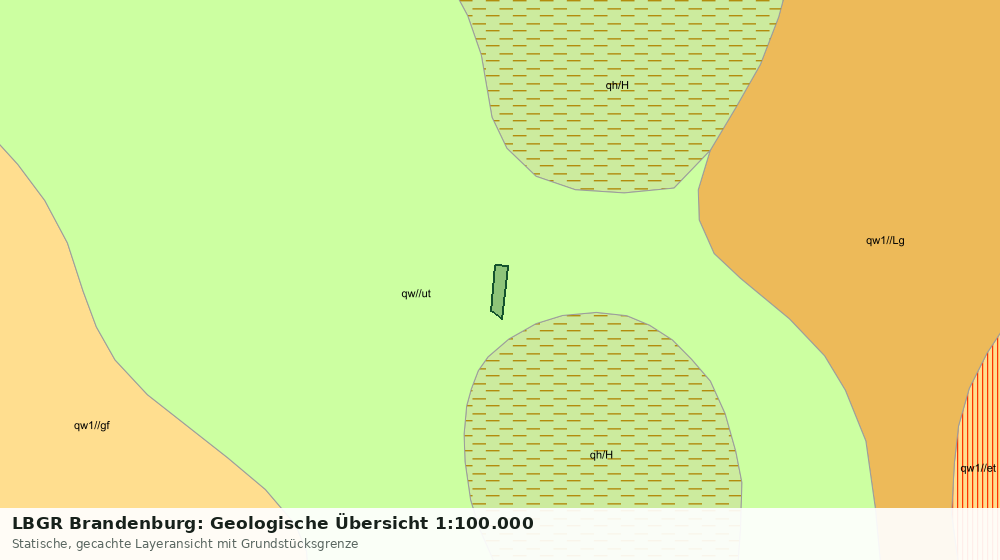 Statische Kartenansicht: LBGR Brandenburg: Geologische Übersicht 1:100.000