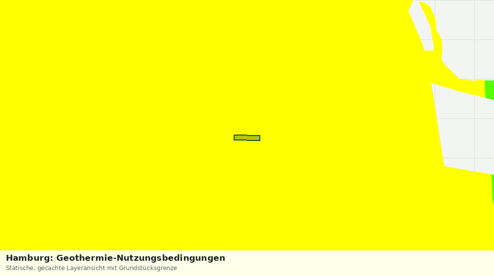 Statische Kartenansicht: Hamburg: Geothermie-Nutzungsbedingungen